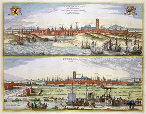 De stad Duinkerken tijdens de Spaanse bezetting, gepubliceerd in Amsterdam, 1649